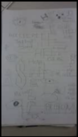 Close up of Graffiti in book