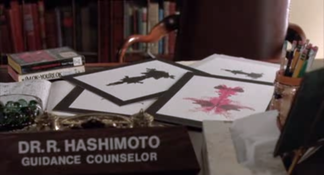 Close oup of guidance counseller desk