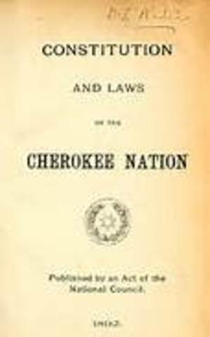 Sequoya writes the Cherokee language