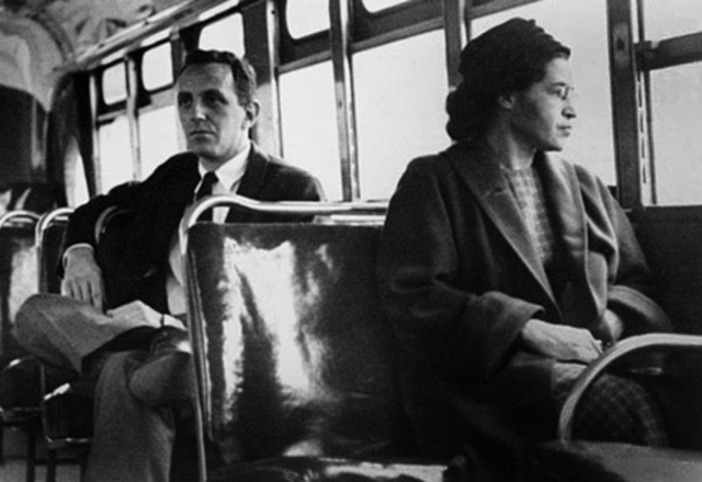 Rosa Parks on the bus