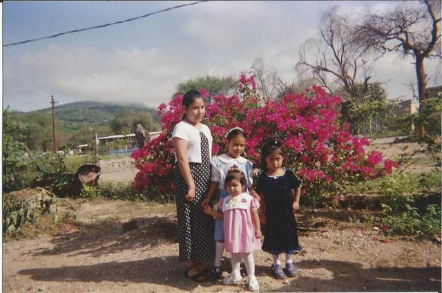 The first time that I graduated, I was with my sister and my cousins