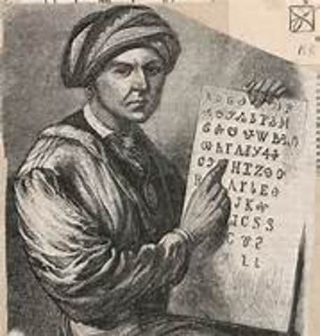 Sequoya writes the Cherokee Language