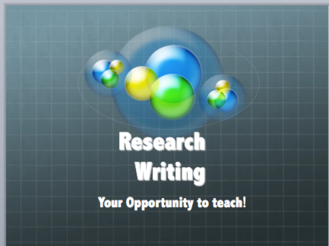 Reserch Powerpoint