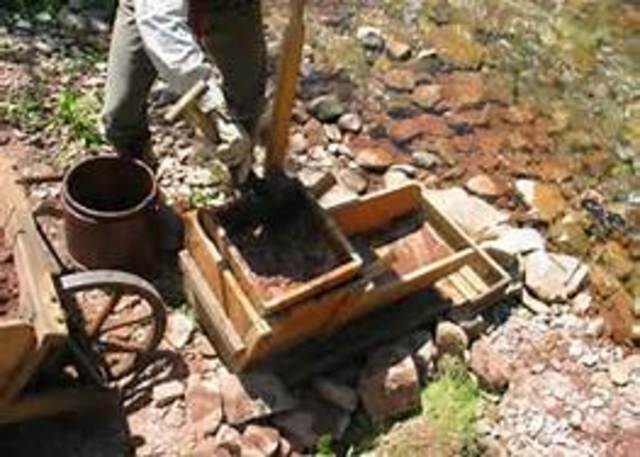 Gold discovered in the Cherokee Nation America`s first gold rush