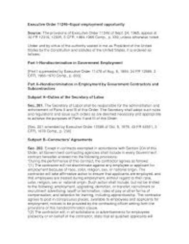 Executive Order 11246