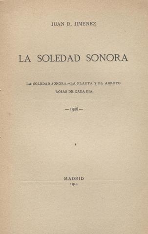 Primera etapa de Juan Ramón Jiménez