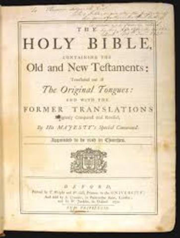 King James Bible published