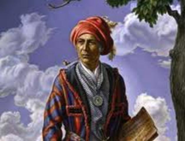 Sequoya writes the cherokee language