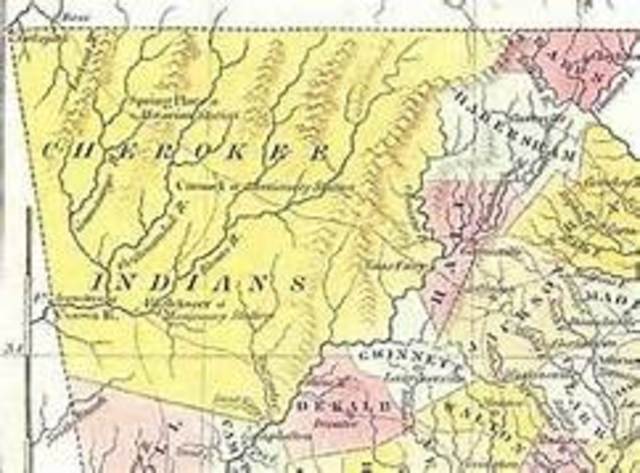Georgia nullifies all Cherokee law