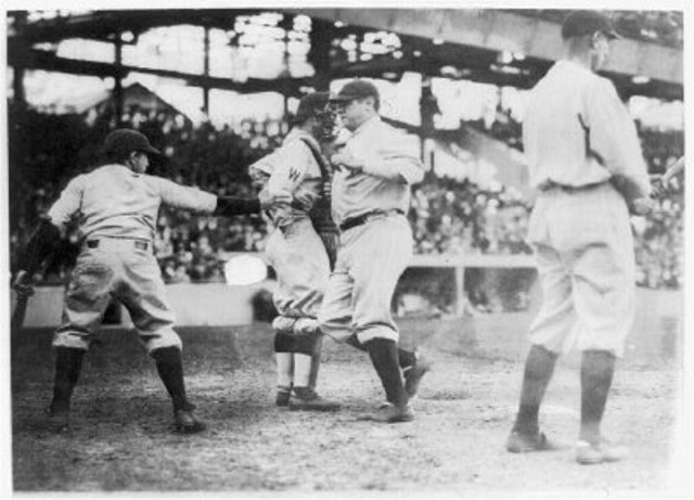 Babe Ruth ejected