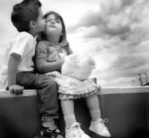 I kissed a beautiful girl when I was 13 years.