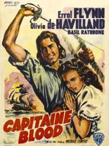 El capitán Blood. Nominado a 5 oscars. Michael Curtiz