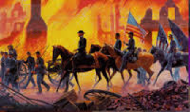 Sherman burns Atlanta