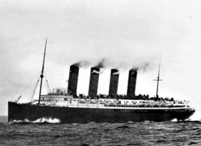 The "Lusitania" sunk by Germany