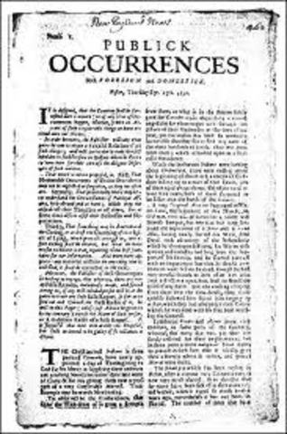 First Colonial newspaper