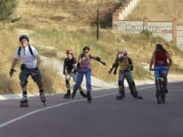 I learned to roller blanding