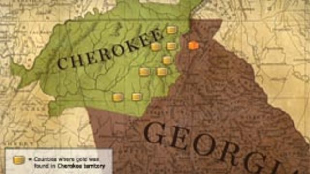 Gold is discovered in the Cherokee Nation triggering America's first gold rush