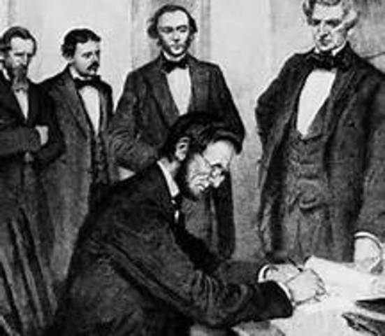 Signing Of The Emancipation Proclamation