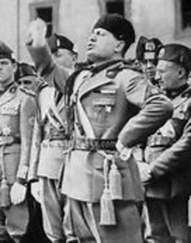 Mussolini takes power in italy