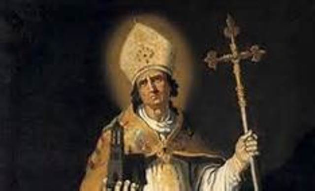 Willibrord Attempts to Preach Gospel to Vikings for the First Time