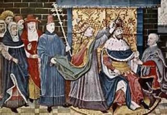 Charlemagne Crowned Holy Roman Emperor by Pope Leo III