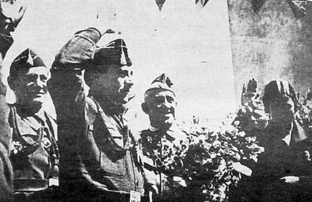 La organización de ultraderecha Falange Española Tradicionalista y de las JONS constituye la Junta Nacional de la Vieja Guardia