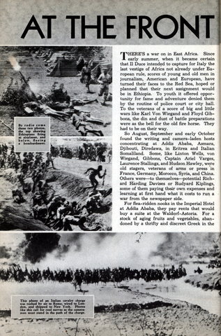 Italian Invasion Of Ethiopia