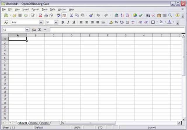 First electronic spreadsheet
