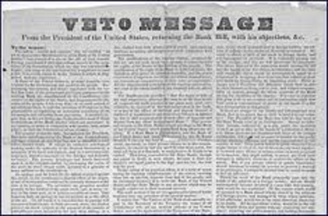 President Jackson Vetos