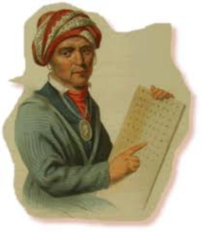 Sequoya Writes the Cherokee Language