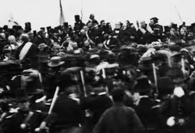 Lincoln delivers theGettysburg Address