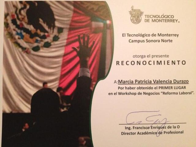 won first place in Workshop "LABOR REFORM"