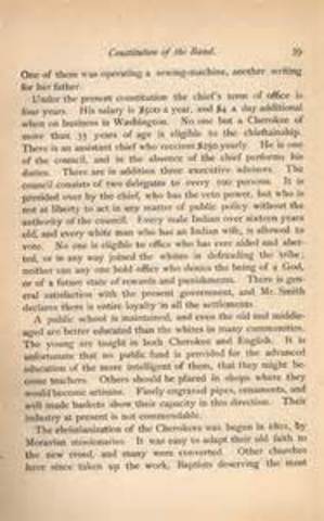 Cherokee constitution written