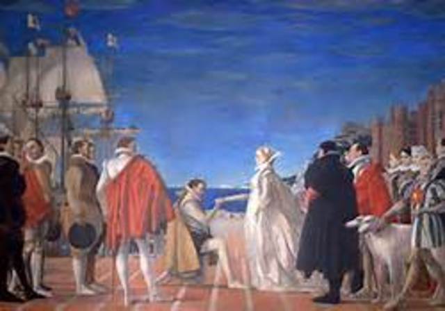 Queen Elizabeth and Raleigh