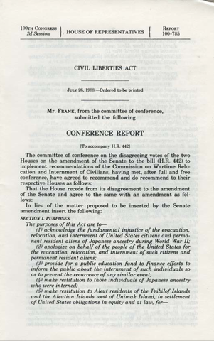 Civil Liberties Act of 1988