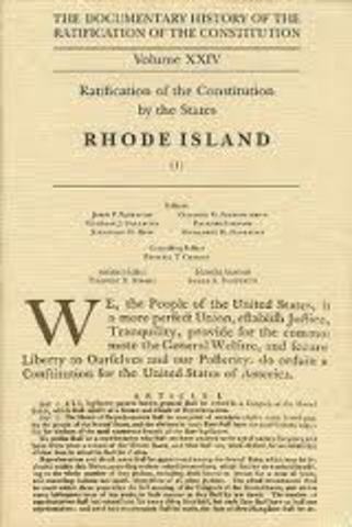 Rhode Island Ratifies