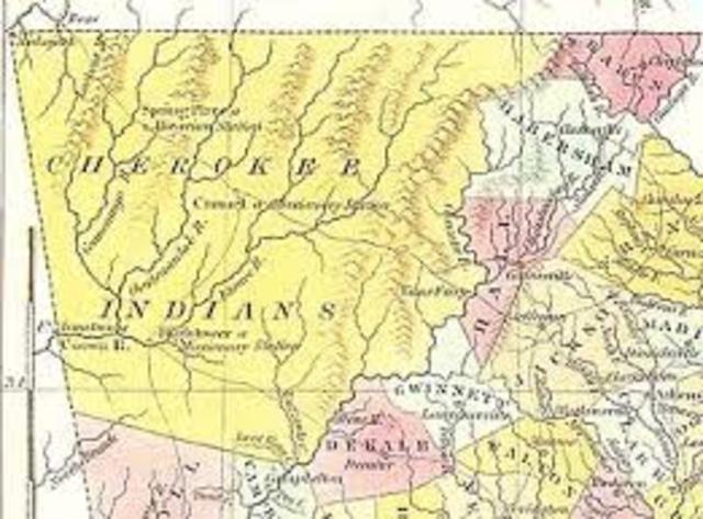 1829 Georgia nullifies all Cherokee law