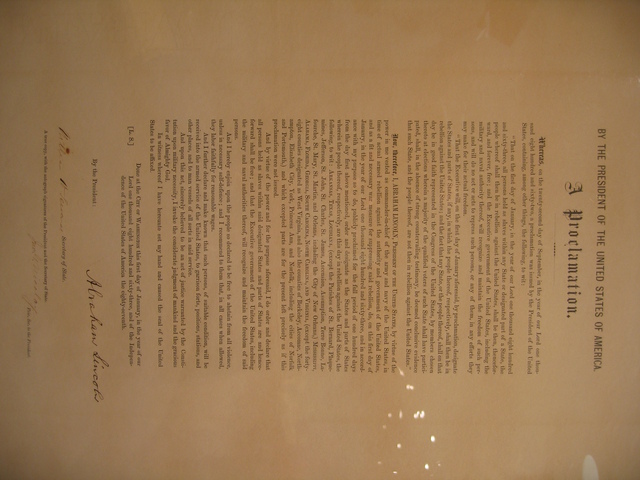 The Emancipaition Proclamation