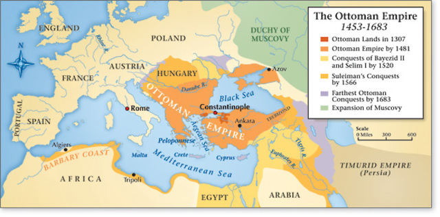 Most of Hungary is under Ottoman power.