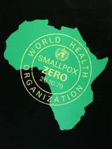 Smallpox eradicated