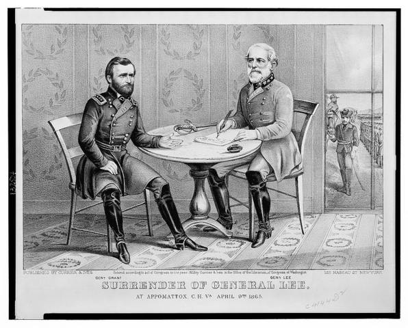 Lee Surrenders at Appomattox Courthouse