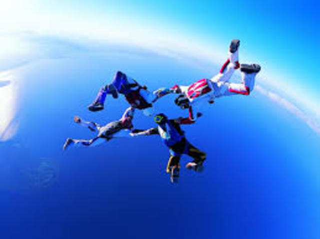 sky diving