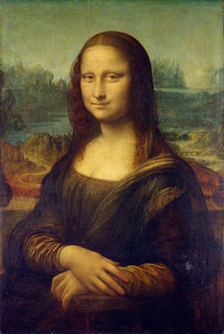Leonardo Da Vinci paints the Mona Lisa
