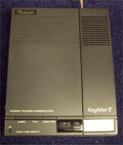 •The digital answering machine invented.