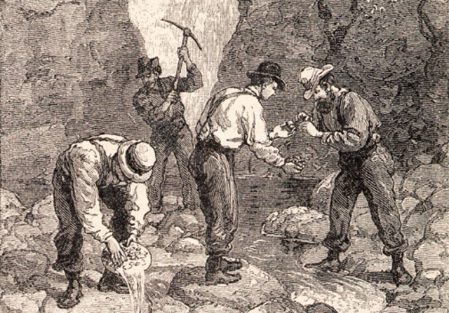 Gold discovered in cherokee nation causing gold rush