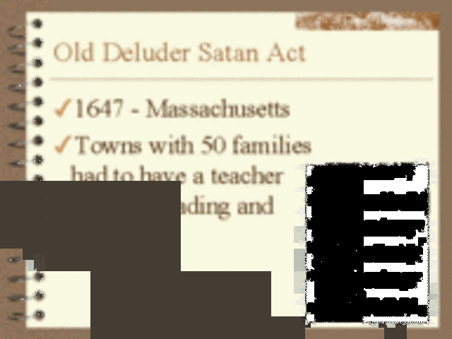 The Old Deluder Satan Act