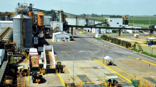 Se inaugura la planta de acondicionamiento de semillas hibridas (maiz) en Rojas, provincia de Buenos Aires.