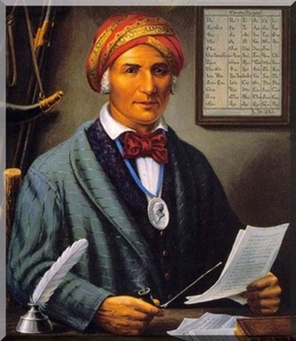 sequoya writes the cherokee language