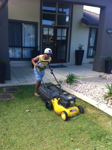 Mowing the Lawn - First Time.