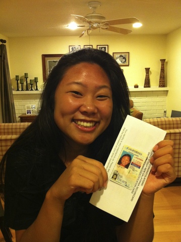 Joyce officially gets her license